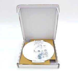 Ikea BEGRIPA Handles, White, Half-Round, 130 Millimetres 804.461.15 - Pack of 2